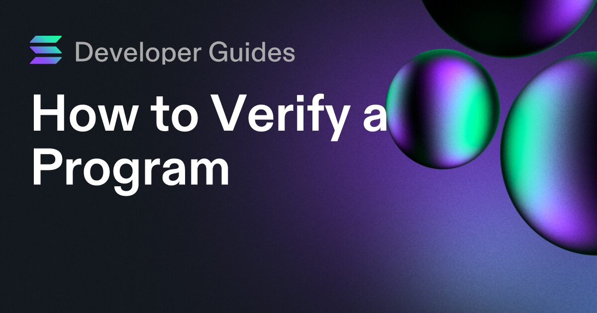 How to Verify a Program