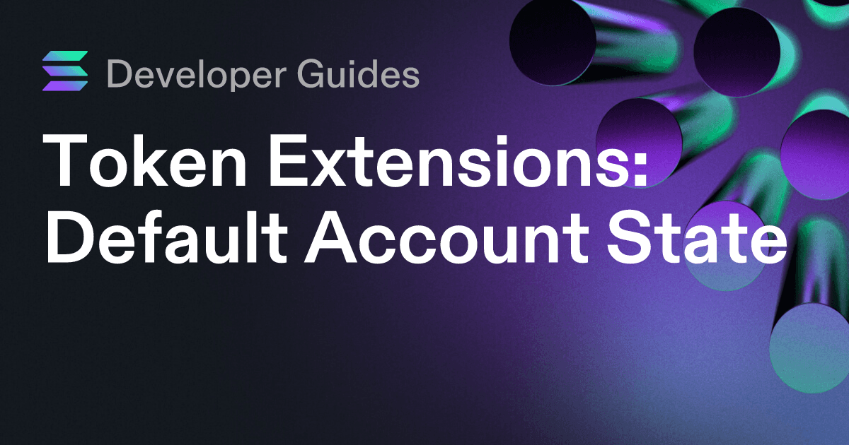 How to use the Default Account State extension